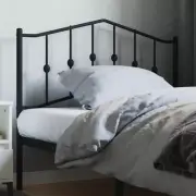 Black Metal King Single Headboard 107 cm Stylish Modern Design Bedroom Decor