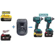 Dewalt Dcb Milwaukee M18 18v/20v Lithium Battery Converter Adapter To Makita 18v Bl18 Series Lithium Batteries Power Tools