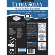 New Sulky Ultra Solvy Water-Soluble Stabilizer - 19.5"X3yd - 408-03