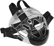 Title 2 Facacial Protective Gear - Shield Resistant, Boxing Head Protector | Clear Detachable Cover with Strong Straps, Full Face Guard Cover for Karate Taekwond