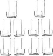 Zerodeko 15pcs Clear Acrylic Record Display Mount Vinyl Holder for Albums Multi Functional Support Organizer for Records Magazines and Home Decor