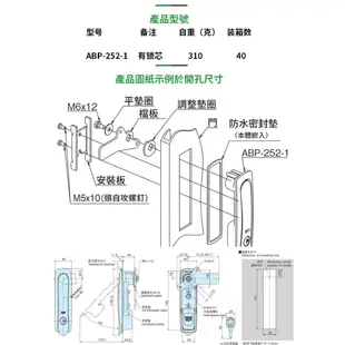 工業機箱機櫃門鎖 樹脂鎖 防水平面旋轉把鎖 機櫃鎖 執手鎖 控制櫃鎖 櫃鎖 防盜鎖 機械櫃門鎖