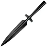 NEVER UNARMED 23.5" WING SPEAR HEAD BLACK FINISH STAINLESS STEEL BLADE