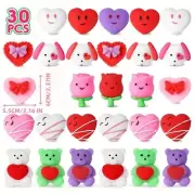 30pcs Kawaii Mochi Squishies Toy Valentines Day Gift Party favors