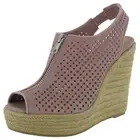 Steve Madden Women's Olivvia Wedge Sandal Shoe, Pink, US 10