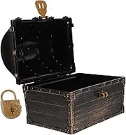 KOMBIUDA Vintage Pirate Chest Toy Multi-function Storage Box for Boys and Girls' Birthday