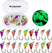 Small Ice Fishing Kit: Jigs, Lures, Tackle for Crappie, Panfish - Gear Set