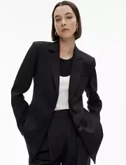 Witchery Blazer Size AU 14 / US 10 BNWT Black Single Breasted Tailored Jacket