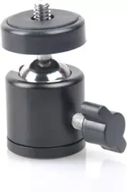 Mini Ball Head 1/4" BHA20 - Metal Ballhead 360° Pan 90° Tilt Tripod Mount