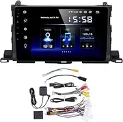 Brilluxa Car Multimedia Player, Android Navigation Unit, Touch Screen Stereo System, Compatible with Highlander 2015‑2019, 10.1in GPS Radio WiFi Head Unit (2+32G)