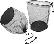 ifundom 2pcs Beach Mesh Bag Swimming Gear Organizer Beach Gear Bag Sports Equipment Storage Gym Storage Bag Mesh Sports Bag Cone Organizer Bag Storage Net Laundry Bag Polyester Black