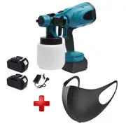 Airless Spray Gun Paint Sprayer Cordless PLUS Black Protective Reusable Mask