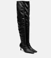 [Proenza Schouler] Proenza Schouler 60 leather over-the-knee boots AU 8 black