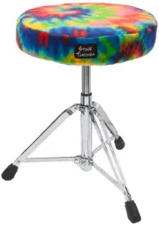 Stone Thrones Drum Seat Cover 'Large Round 15-16' Tie Dye