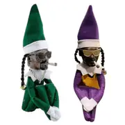 2pcs Snoop On A Stoop Elf Doll Spy On A Bent Over Doll Latex Home B