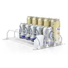 3-Row Soda Can Organizer for Refrigerator Fridge Self-Pushing Drink Dispenser