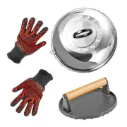 4 Piece Griddle Accessories Kit for Blackstone- 12'' Cheese Melting Dome