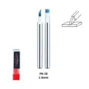 Dspiae 2.8mm Tungsten Steel Push Broach (Chisel) Shank Dia: 3.175mm