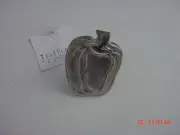 12 Silver Color Bell Pepper Napkin Rings NEW