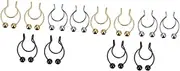 [WOFASHPURET] Non-Pierced False Nose Faux Nose Ring Nose Rings for Men Piercing Jewelry Piercings Studs Faux Septum Nose Rings Hoops Nose Adornments Nose Decorations Durable Septum