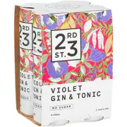 23rd Street Violet Gin and Tonic Can 300mL