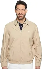 [POLO RALPH LAUREN] Mens Bi-Swing Windbreaker Jacket (Khaki Large)