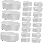 [LIFKOME] 200Pcs Aluminum Tea Light Candle Making Containers DIY Scented Empty Case for Tea Light Holding Silver for Candle Making Supplies