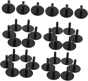 HANABASS 30 Sets Rubber Ducks Holder: Plastic Plugs Doll Bracket Car Dashboard Display With Adhesive Double-sided Dot Base Figures Mount Dash Lover