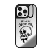 iPhone 16 Pro Mirror Ring Stand Case MagSafe Compatible Skeletons inside