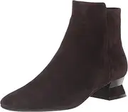 [Vaneli] Womens Pensee Square Toe Pull On Casual Boots Ankle Low Heel 1-2" - Black