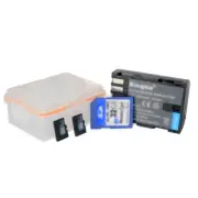 Battery Case Card Camera Protable PP For Panasonic BLF19E EN-EL15 LP-E8 EN-EL3