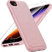 for iPhone SE 2022 Phone Case: iPhone SE 2020 / 2nd / 3rd / 8/7 / 6s / 6 Case with Kickstand - Heavy Duty Military Grade Drop Protection Phone Cover - Rugged Protective Shockproof Textured Bumper