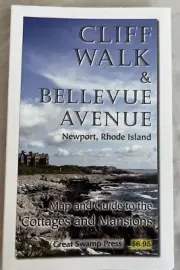 Cliff Walk & Bellevue Avenue, Newport, RI map and guide to cottages & mansions