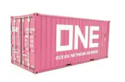 WSI 04-2131 20 FT Shipping Container ONE Ocean Express - Scale 1:50