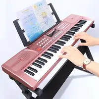 在飛比找樂天市場購物網優惠-兒童電子琴61鍵初學者入門女孩多功能家用鋼琴3-6-12歲專