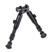 Atacpro Adjustable 6''-9" Tactical Bipod Stand Rifle Gun - Pivod Rail Mou