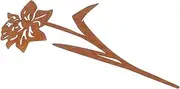 BESPORTBLE Garden Decoration Outdoor Decorations Outdoor Pots Sculpture Decor Garden Sticks Garden Decor Stakes Garden Decorative Stakes Metal Yard Decor Brown Iron