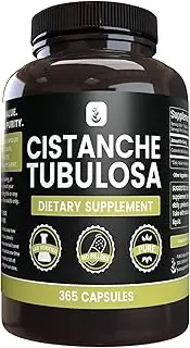 Pure Original Ingredients Cistanche Tubulosa (365 Capsules) No Magnesium Or Rice Fillers, Always Pure, Lab Verified