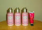 L'Occitane-3 Travel Sized Rose Body Lotions and FREE Hand Cream-set of 4