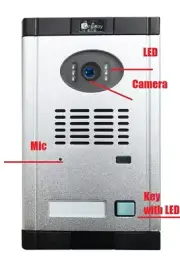 Video Door Phone Intercom System Door Bell Outdoor Camera With CMOS Night Vision