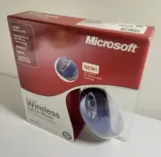 Microsoft Wireless Optical Mouse 2.0 Model 1008 Silver & Blue - Brand New