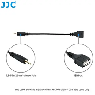 JJC RCA-2II 快門線遙控 Ricoh GR3x GR3 GR2 相機連拍延時長曝光 替代理光CA-3快門線
