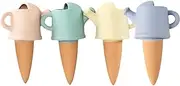 Waterer-Shaped Automatic Irrigation Stakes - Set of 4 Clay Plant Spikes, Automatic Seepage Device | Porous Garden Irrigation Devices for, Easy Soil Moisture Control, Ideal Outdoor Flower Po