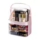 SOGA 3 Tier Pink Countertop Makeup Cosmetic Storage Organiser Skincare Holder Je