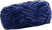 Generic Chunky Wool Yarn Weight Yarn Hand Knitting Bulky Yarn for Cushion Sweater Tapestry, Dark Blue