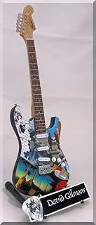 Miniature Guitar Pink Floyd The Wall w/Guitar Pick