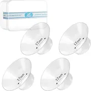 17mm Flange Inserts for 24mm Flange/Shield of Most Pumps, Silicone Flange Sizing Kit Compatible with Momcozy M5/M9/V1 Pro, Spectra/Medela/eufy/TSRETE Wearable Breast Pump Replacement Parts
