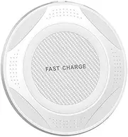 10W Fast Wireless Charger Qi Charging Pad Compatible for Samsung Galaxy Note 9/8 S10 S9 S8 S7 (Black) (White)