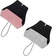 [OATIPHO] 2Pcs Portable Eyeglasses Case Frosted Leather Box for Sunglasses Stylish Grey Storage for Travel Daily Use
