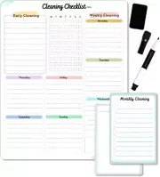 Premium Quality Cleaning Checklist Dry Erase Magnetic Whiteboard for Refrigerato